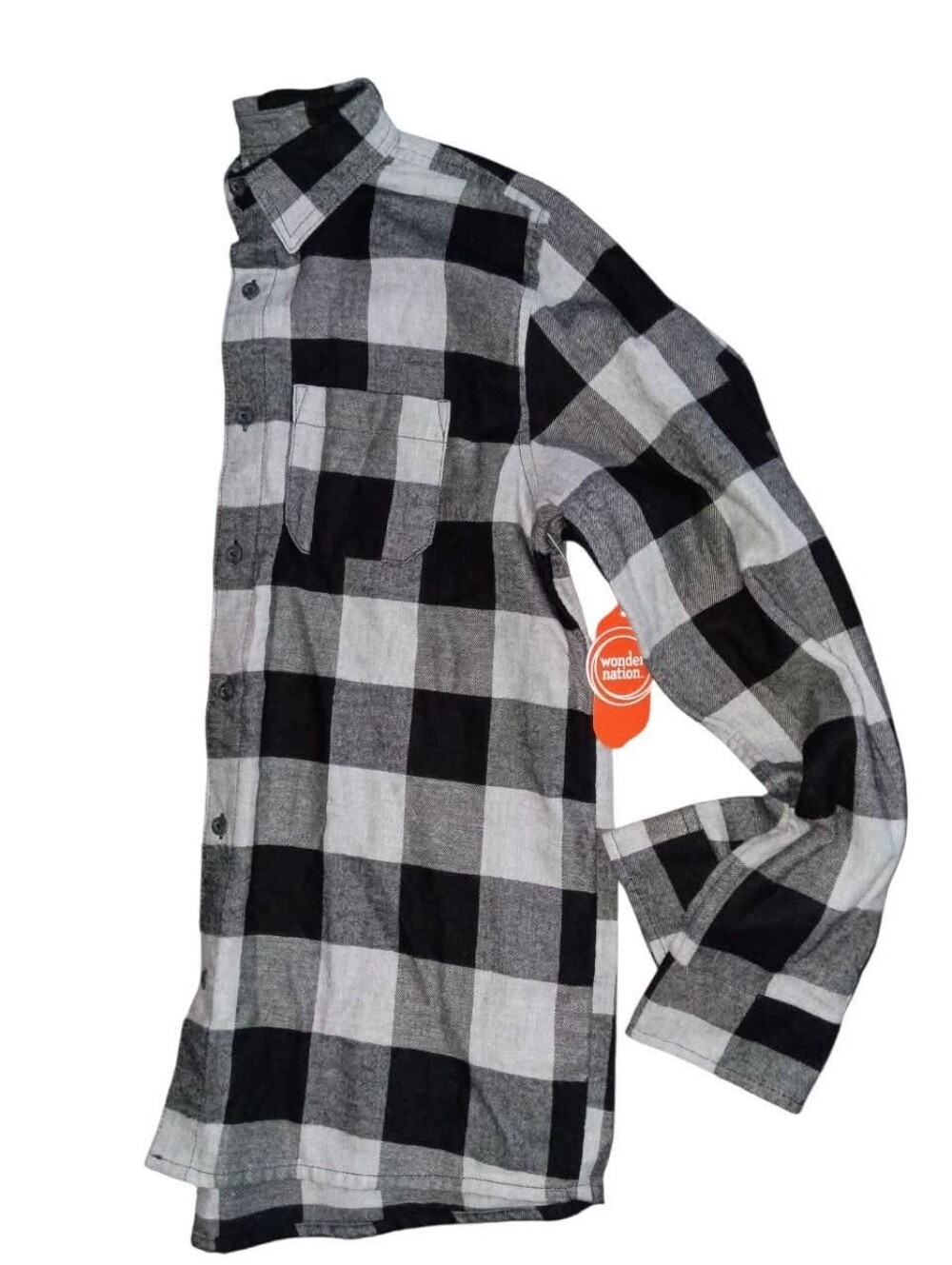 Nwts Boys 18 Wonder Nation Buffalo Plaid Button Up Shirt